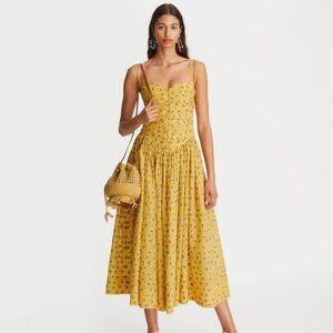 Tory Burch Garden Rose Embroidered Dress